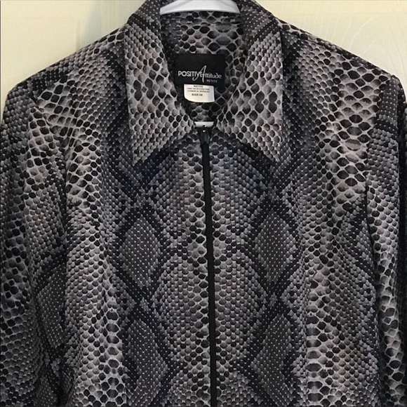 POSITIVE ATTITUDE snakeskin pattern jacket - Picture 4 of 6